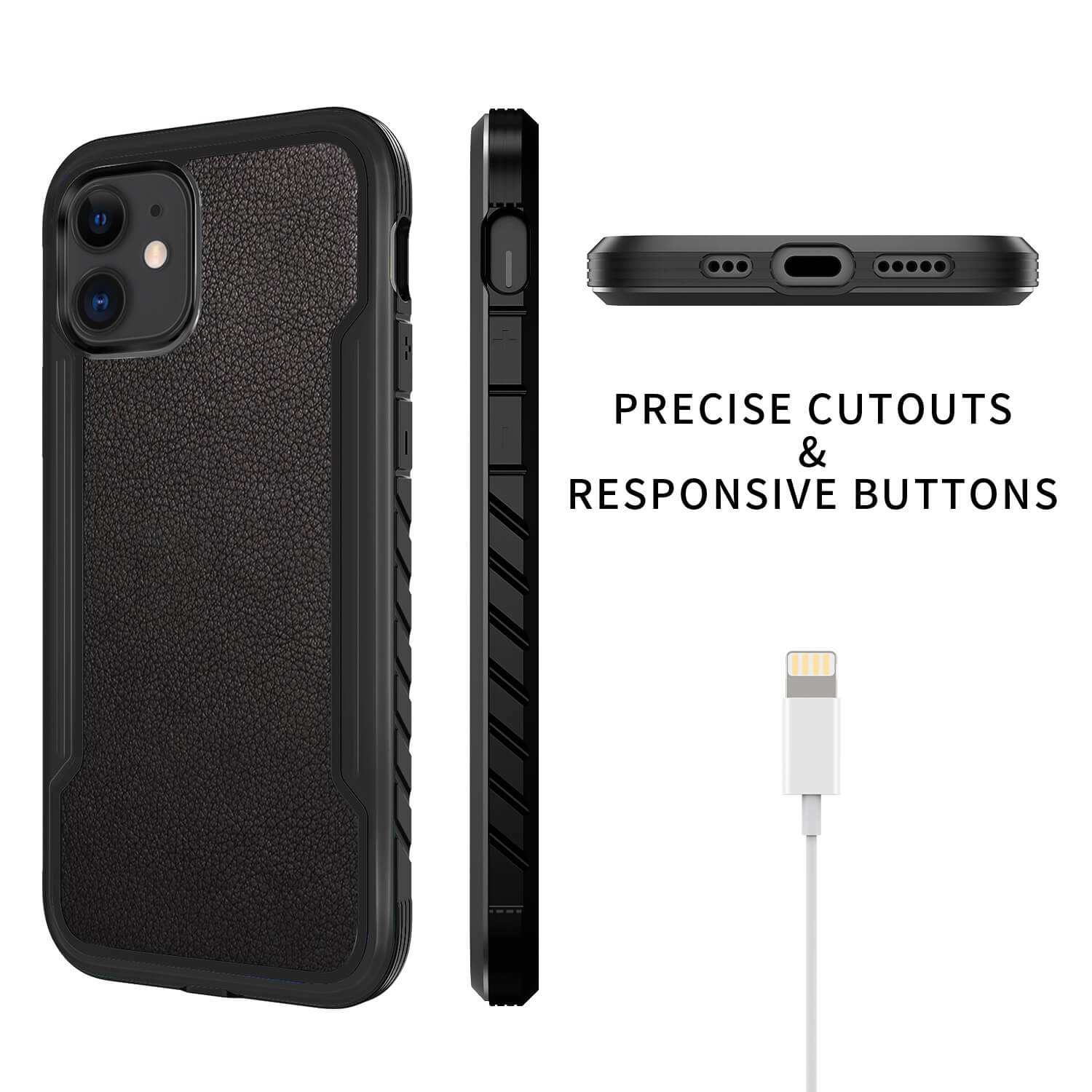 Tough On iPhone 11 Case Iron Shield Black