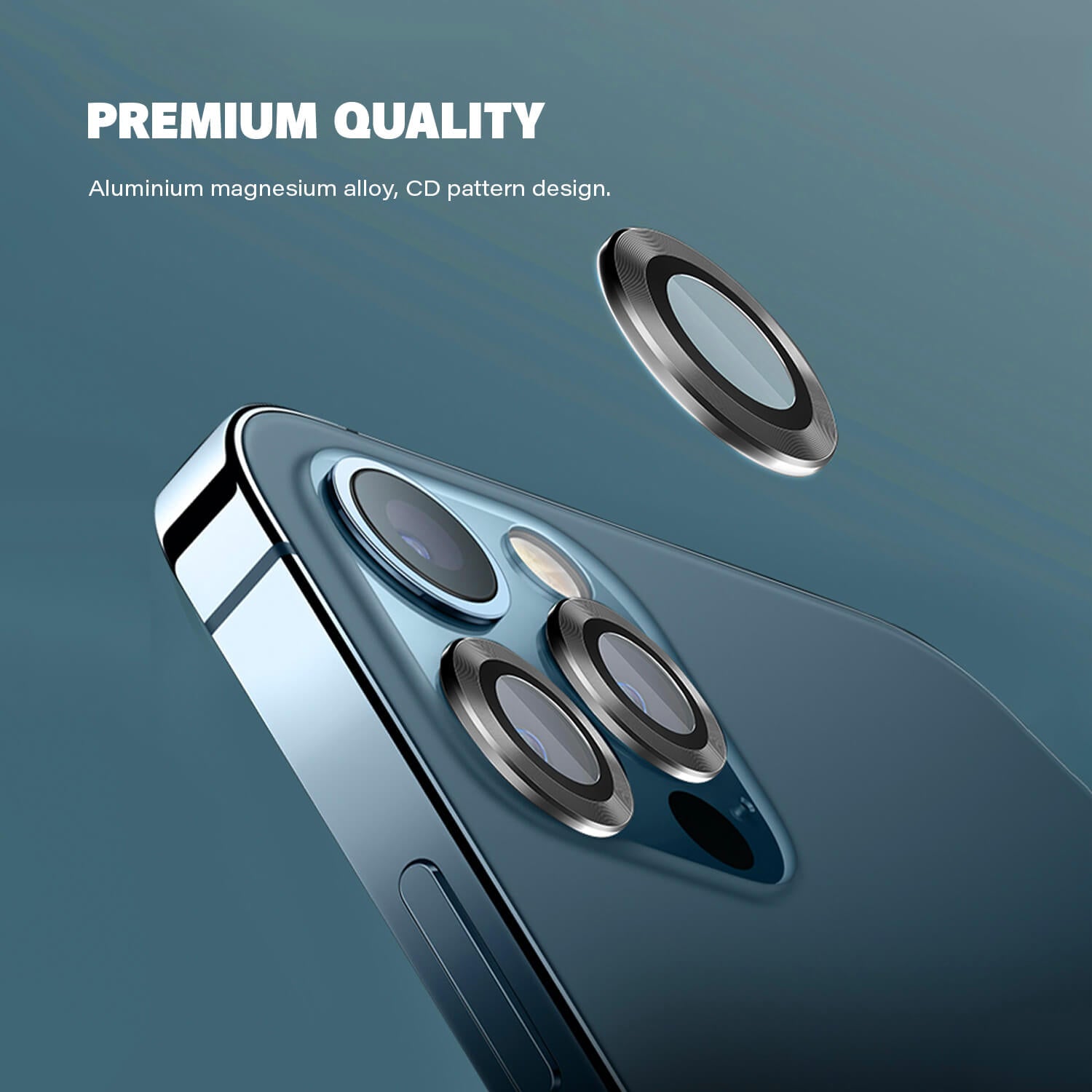 Tough On iPhone 11 Pro Rear Camera Glass Protector Grey