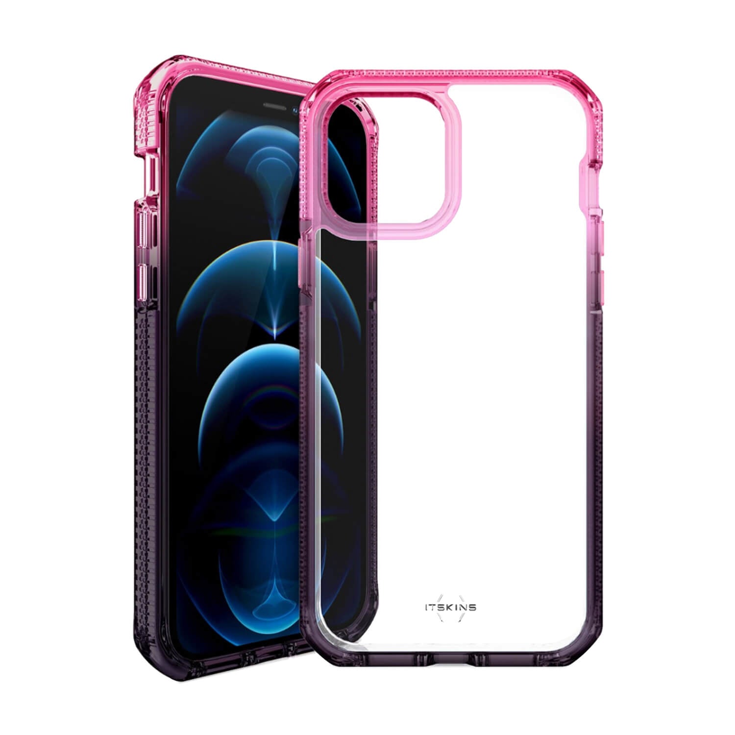 ITSKINS iPhone 12 Pro Max Case Supreme Prism Light Pink Grey
