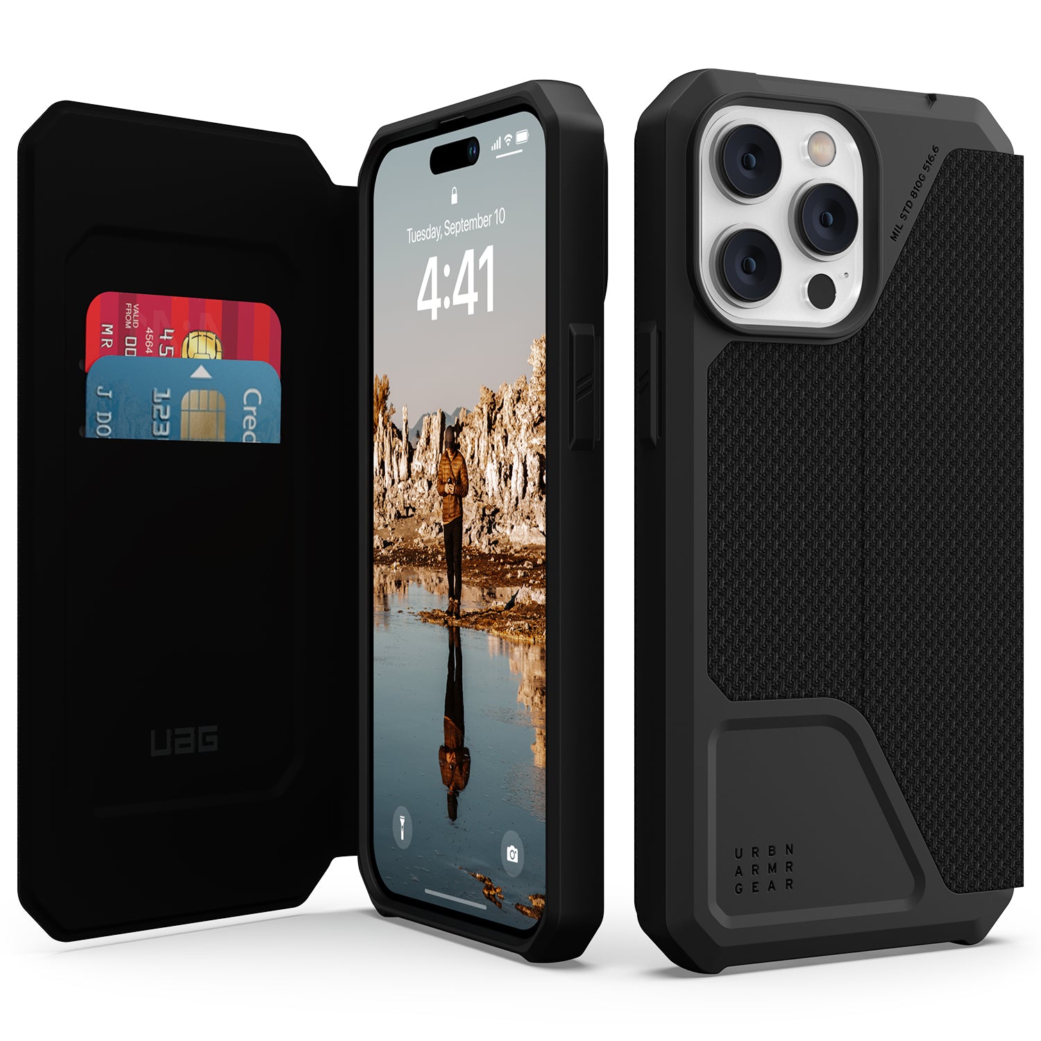 UAG iPhone 14 Pro Max Case Metropolis Kevlar Black