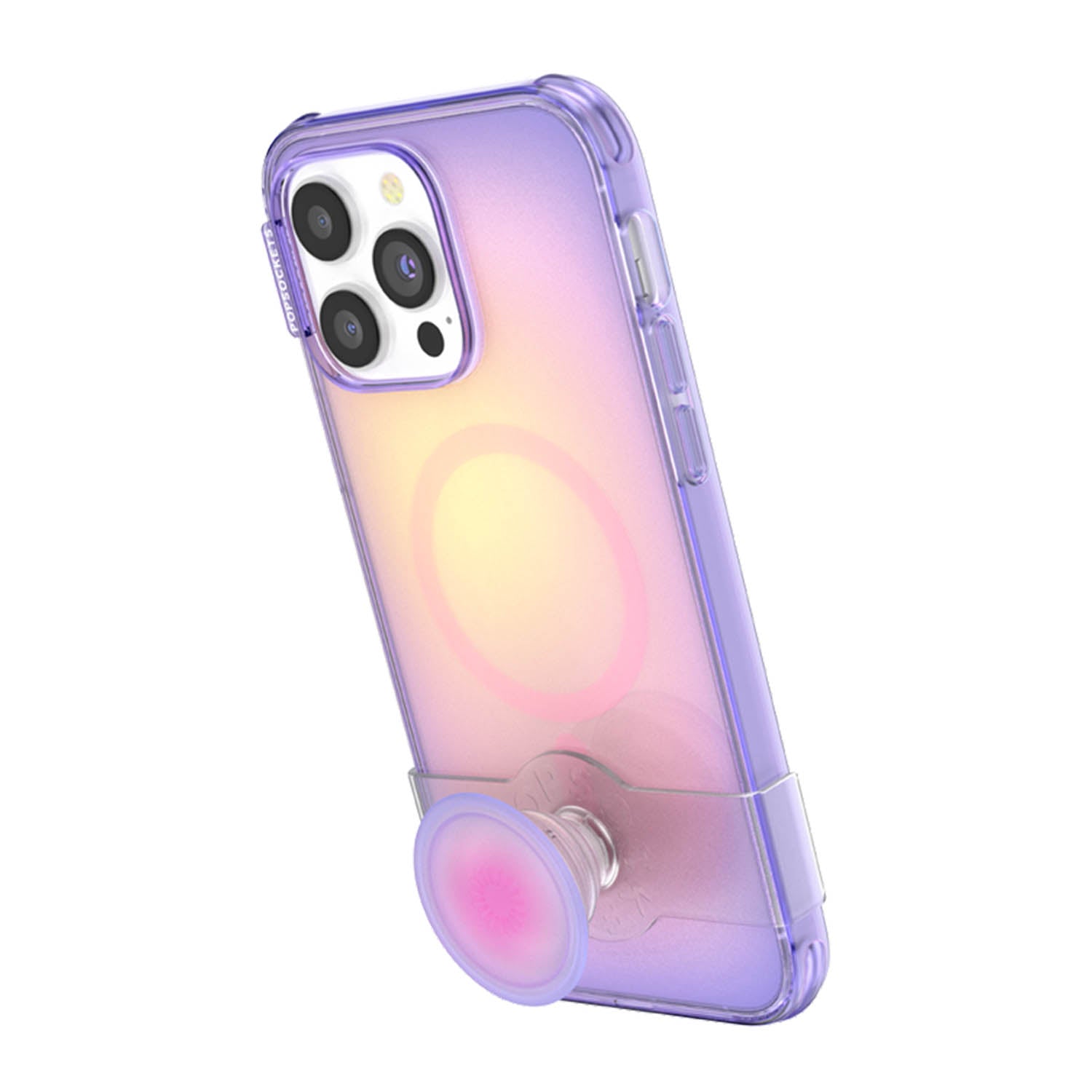 PopSockets iPhone 14 Pro Max PopCase with Magsafe Opalescent Aura