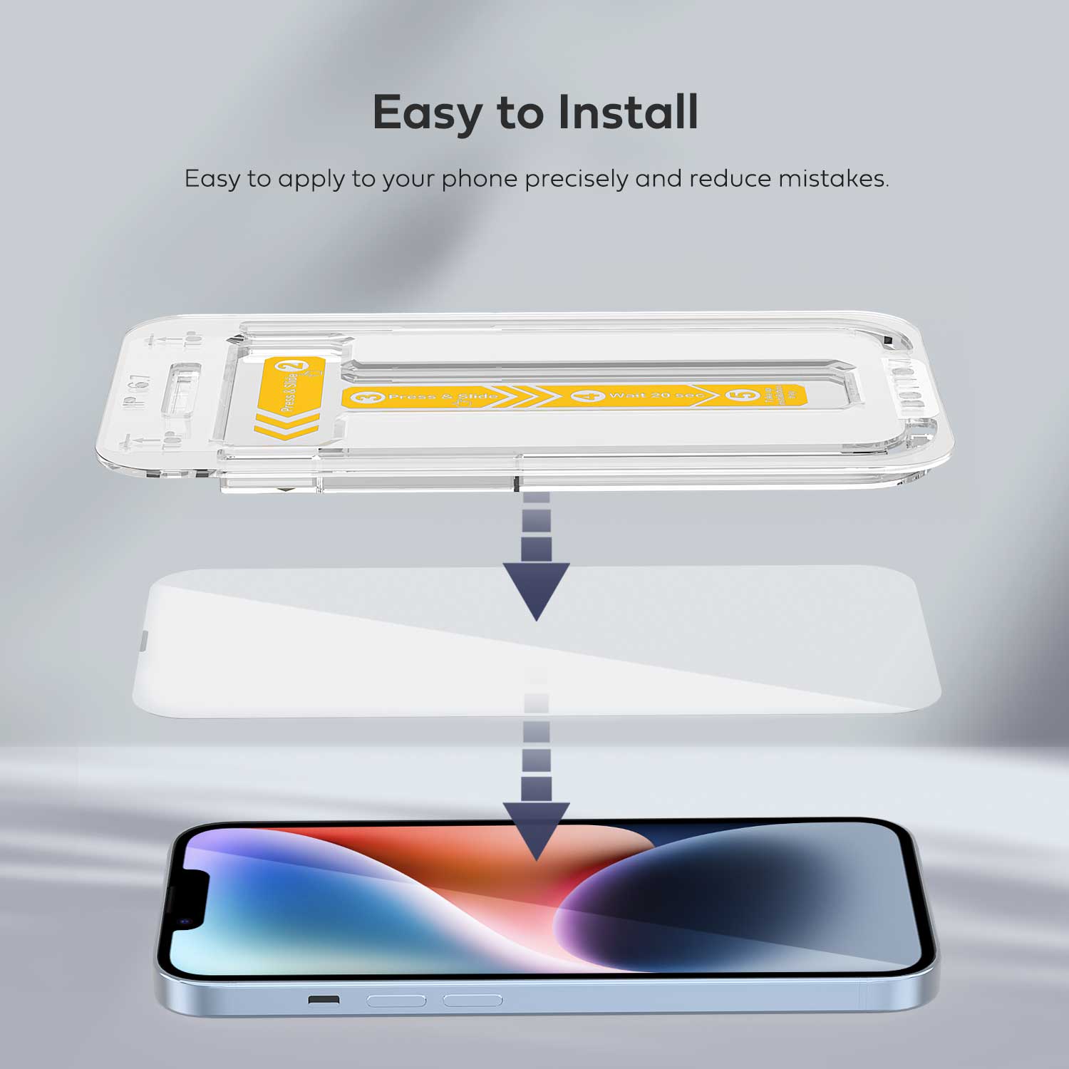 iPhone 16e / 14 Full Tempered Glass Screen Protector 2 Pack