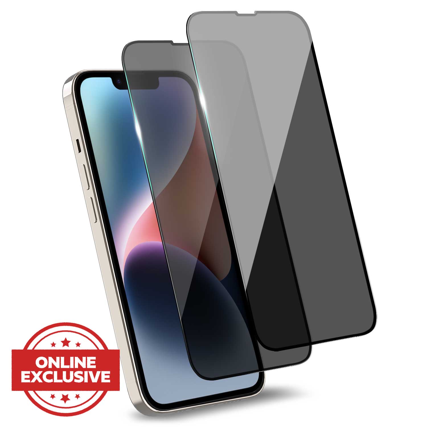 iPhone 14 Privacy Glass Screen Protector 2 Pack