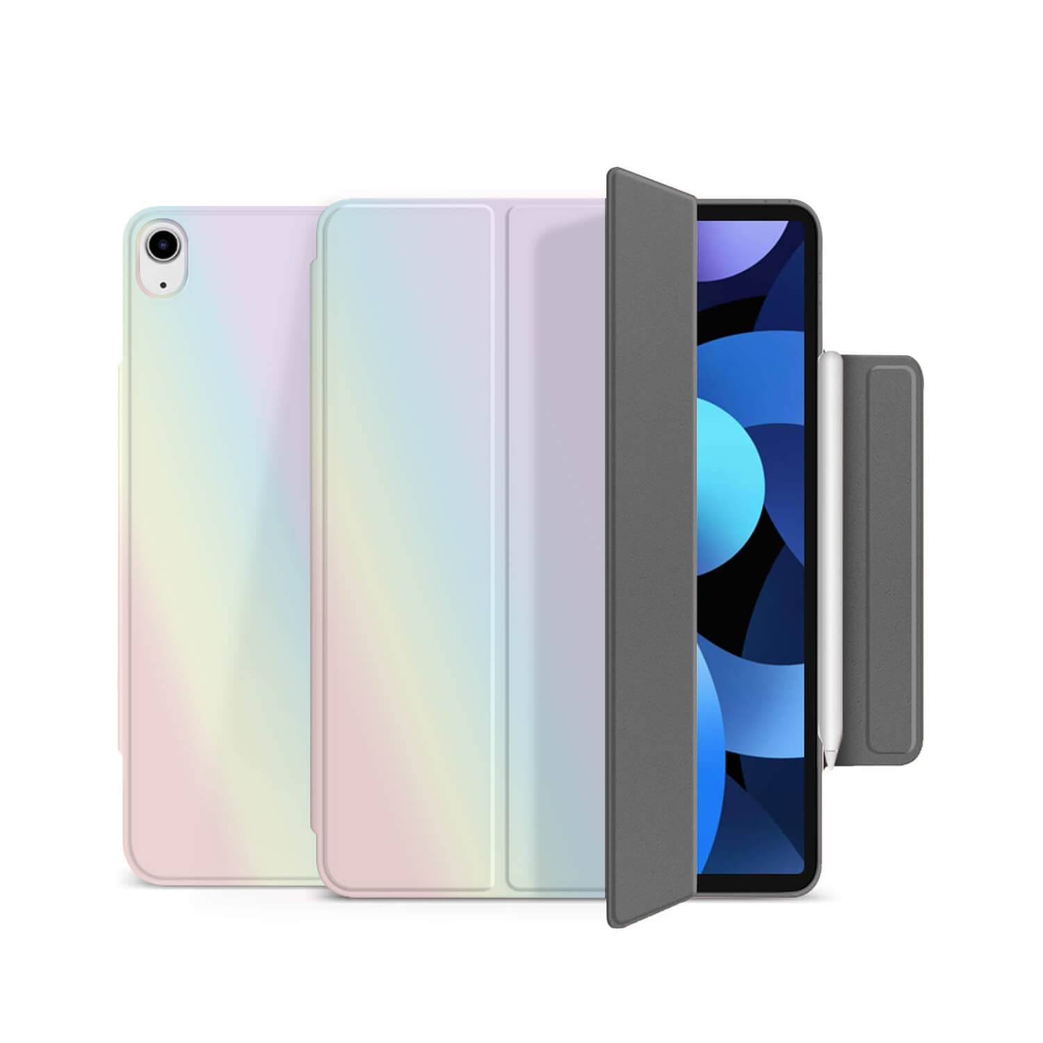 Tough On iPad Air 5 / Air 4 10.9“ Magnetic Cover Case Iridescent