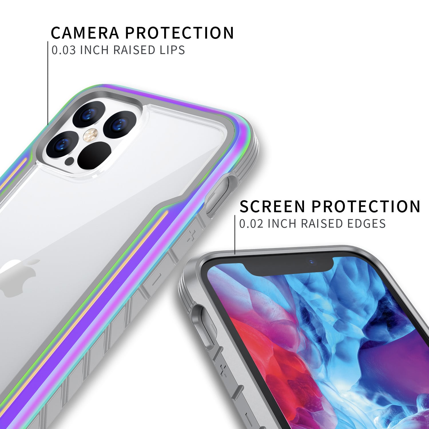 Tough On iPhone 12 / 12 Pro Case Iron Shield Iridescent