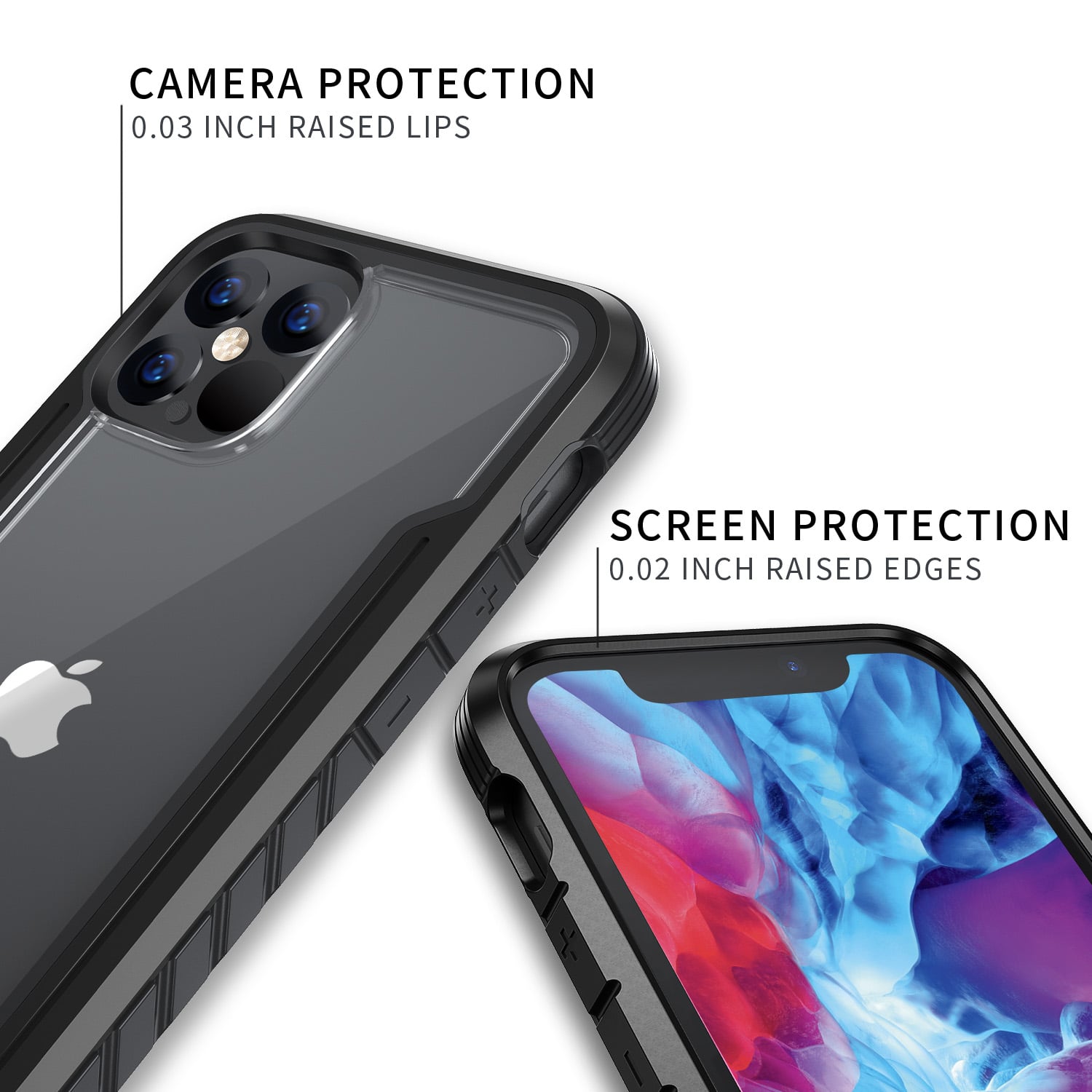 Tough On iPhone 12 / 12 Pro Case Iron Shield Black