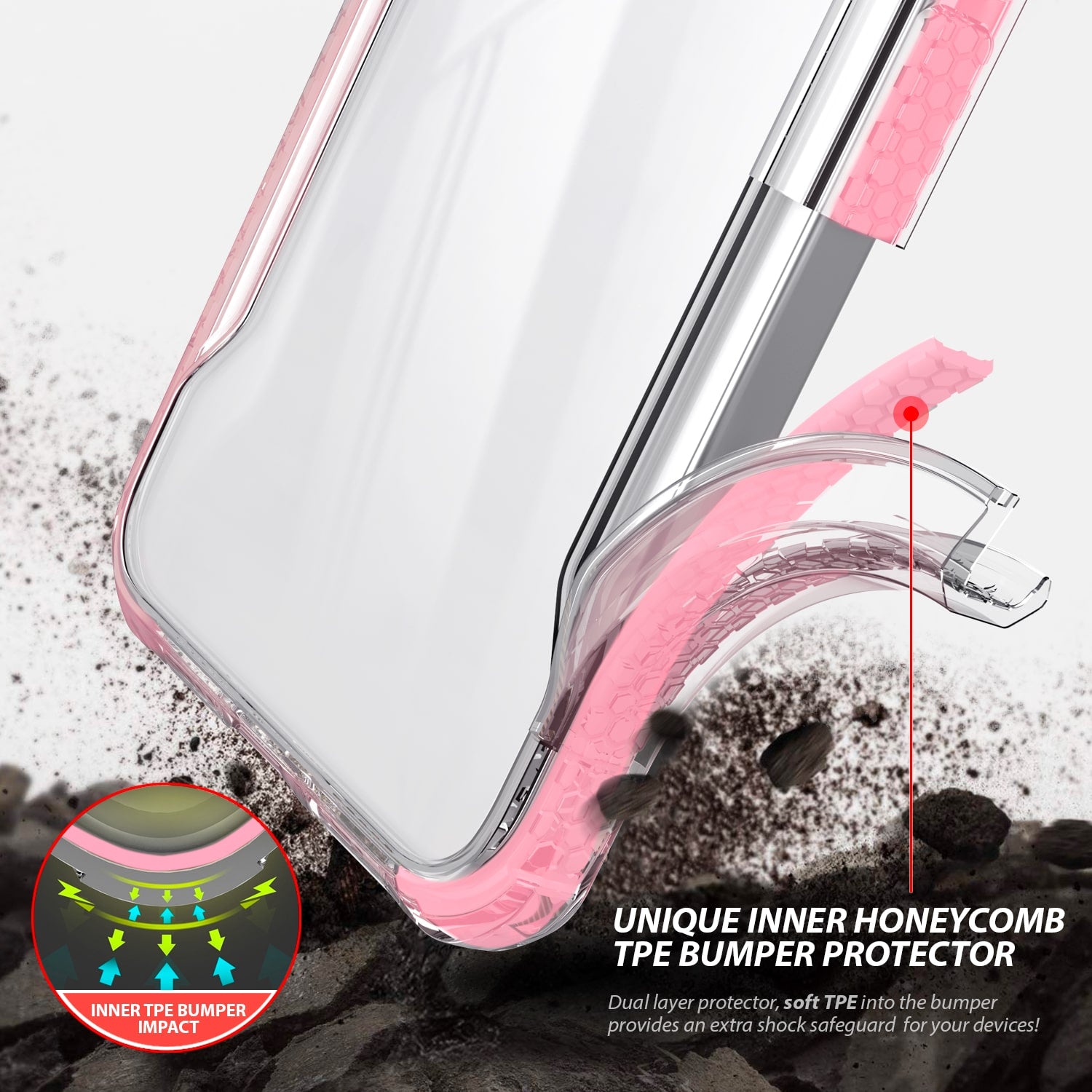 Tough On iPhone 12 mini Case Tough Armor + Pink