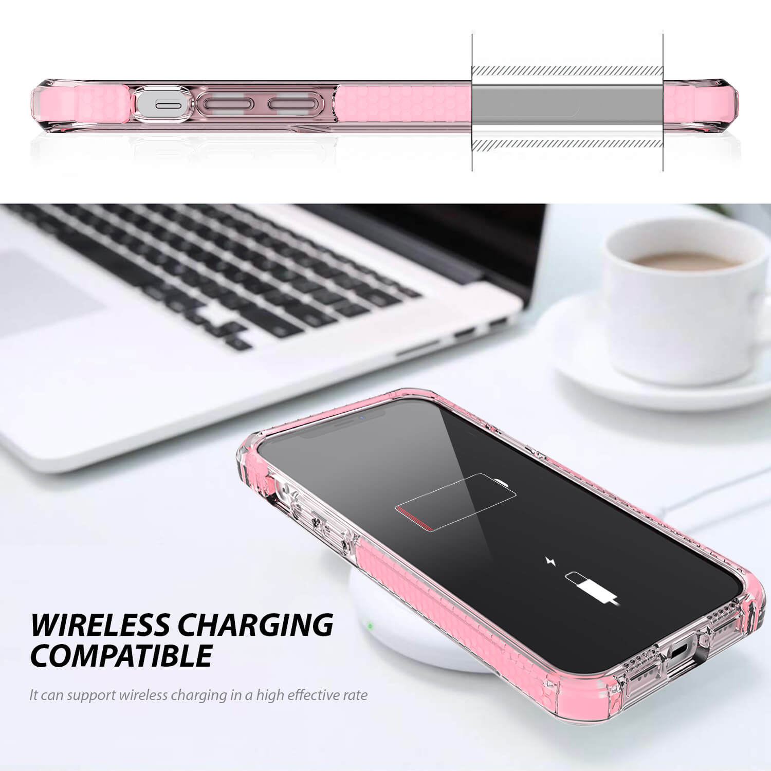 Tough On iPhone 12 mini Case Tough Armor + Pink