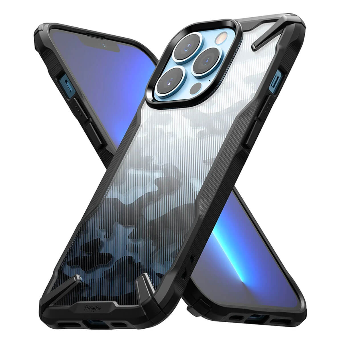 Ringke iPhone 13 Pro Case Fusion X Design Camo Black