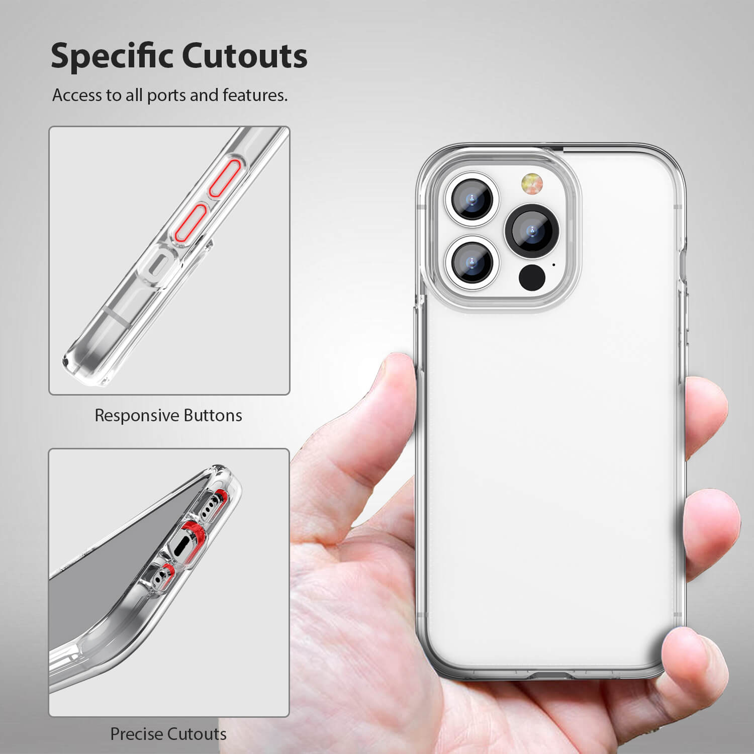 Tough On iPhone 13 Pro Max Case Clear