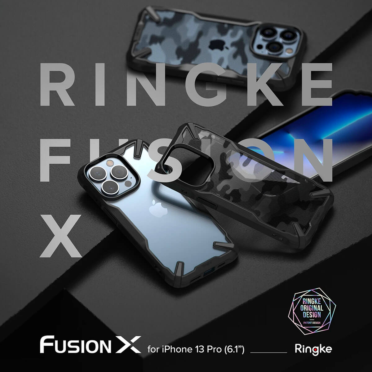 Ringke iPhone 13 Pro Case Fusion X Black