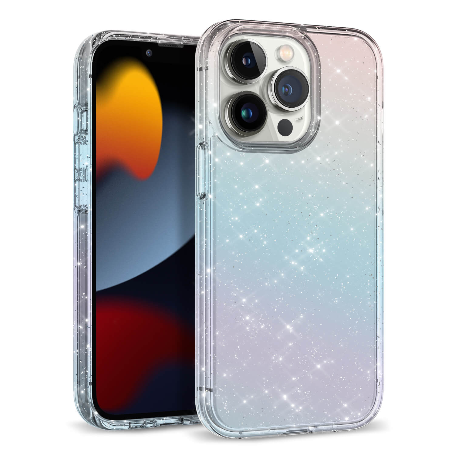 Tough On iPhone 13 Pro Max Case Glitter Iridescent