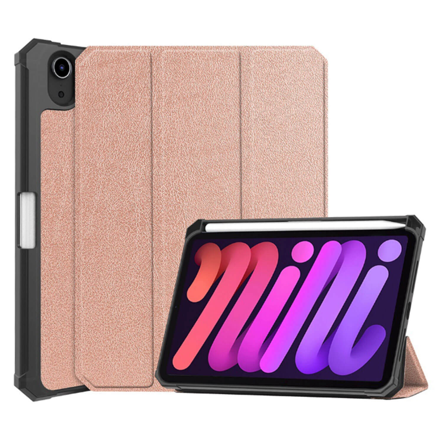 Tough On iPad Mini 6th Gen 8.3" Smart Soft Case Pink