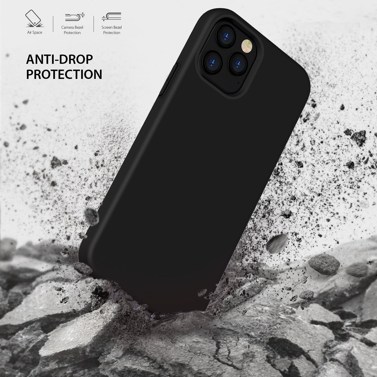 Tough On iPhone 12 / 12 Pro Case Strong Liquid Silicone