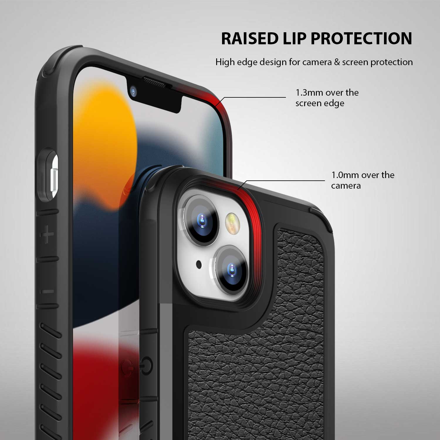 Tough On iPhone 13 Case Iron Shield Black