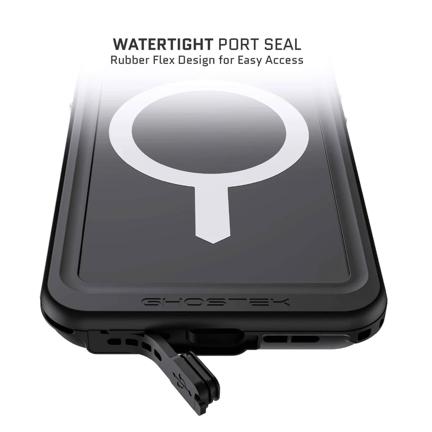 Ghostek iPhone 13 Case Nautical Slim Waterproof w/ Magsafe Black