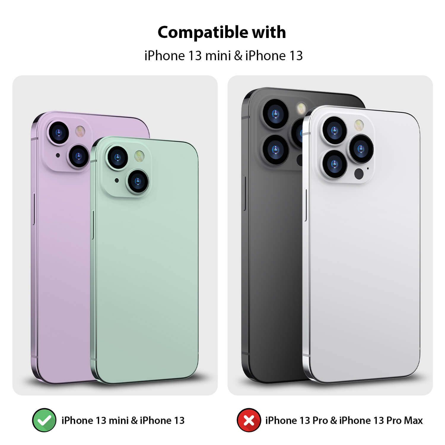 Tough On iPhone 13 Rear Camera Protector Tempered Glass