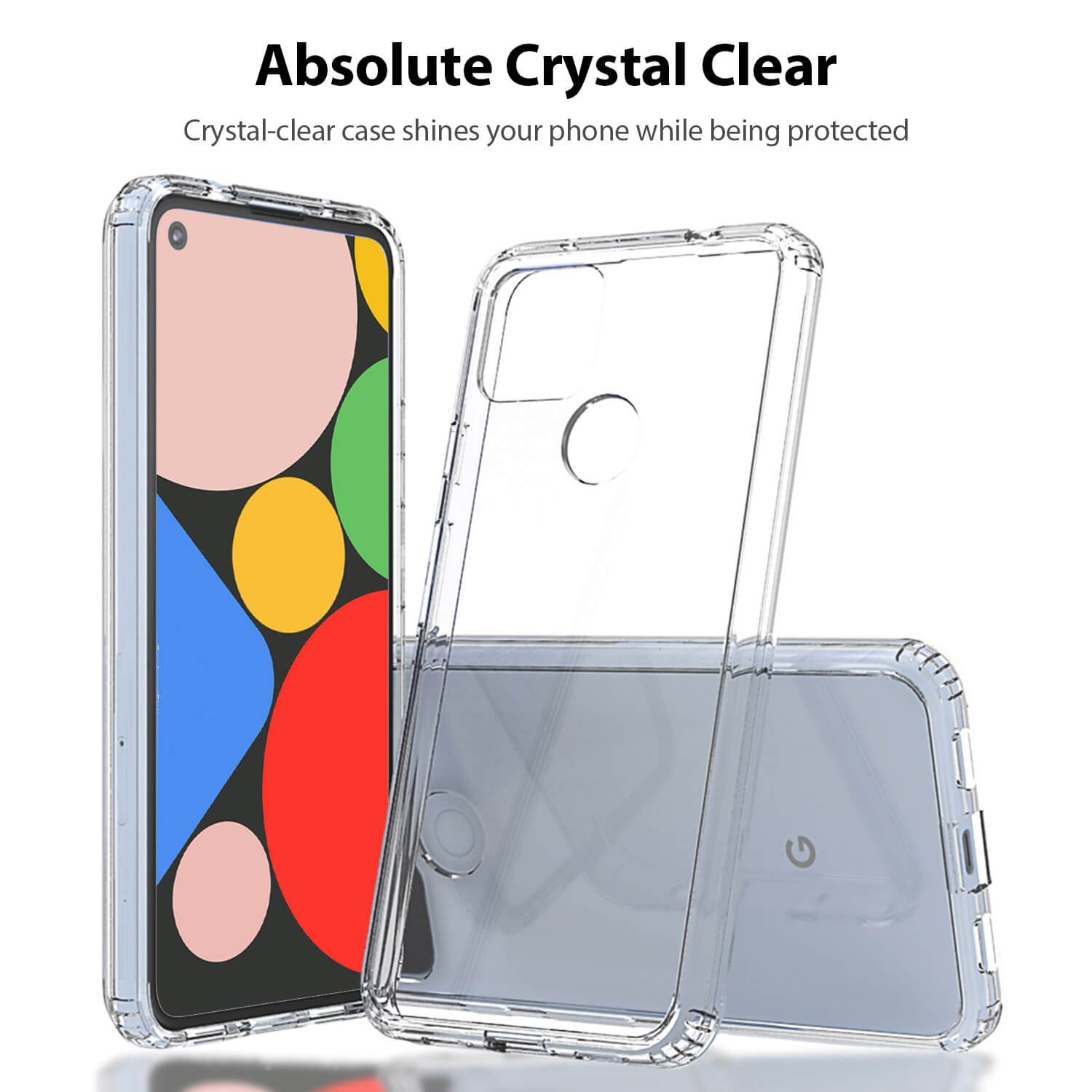 Tough On Google Pixel 4a 5G Case Slim Hybrid Clear